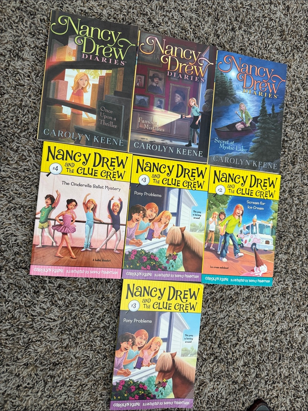 Nancy Drew Kids Book Lot - Yellow, Blue, Green Covers